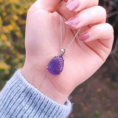 925 Silver Natural Amethyst Pendant