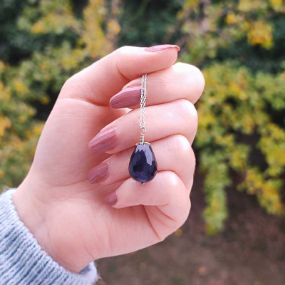 925 Silver Natural Amethyst Pendant