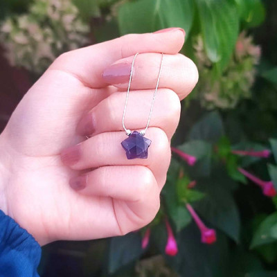 925 Silver Natural Amethyst Pendant