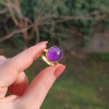 925 Silver Natural Amethyst Stone Ring 925 Silver Natural Amethyst Stone Ring