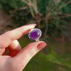 925 Silver Natural Amethyst Stone Ring 925 Silver Natural Amethyst Stone Ring