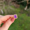 925 Silver Natural Amethyst Stone Ring 925 Silver Natural Amethyst Stone Ring