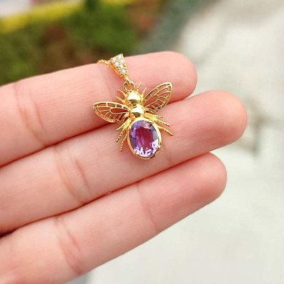 925 Silver Natural Amethyst Pendant