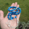 10mm Natural apatite With Silver - Men Rosary 10mm Natural apatite With Silver - Men Rosary