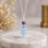 925 Silver Natural Aquamarine Stone Pendant