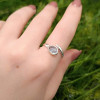 925 Silver Natural Aquamarine Stone Ring 925 Silver Natural Aquamarine Stone Ring