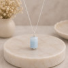 925 Silver Natural Aquamarine Stone Pendant