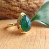 925 Sterling Silver Aventurine Stone Ring - Special Design 925 Sterling Silver Aventurine Stone Ring - Special Design