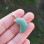 Natural Aventurine Stone Pendant - Crescent Shape
