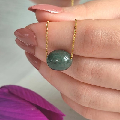 925 Sterling Silver Blood Stone Pendant