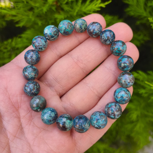 8mm Natural Chrysocolla Bracelet 8mm Natural Chrysocolla Bracelet