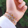 925 Sterling Silver Citrine Stone Bracelet - Special Design