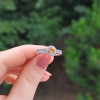 925 Sterling Silver Citrine Stone Ring