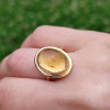 925 Sterling Silver Citrine Stone Ring 925 Sterling Silver Citrine Stone Ring