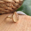 925 Sterling Silver Citrine Stone Ring