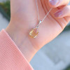 925 Sterling Silver Citrine Stone Pendant 925 Sterling Silver Citrine Stone Pendant