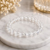 8mm Kristal Kuvars Taşi Bileklik