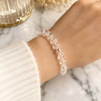 8mm Natural Crystal Quartz Bracelet