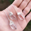 925 Silver Natural Crystal Quartz Pendant