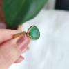 925 Silver Rare Emerald Stone Ring 925 Silver Rare Emerald Stone Ring