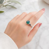 925 Silver Rare Emerald Stone Ring