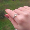 925 Silver Natural Peridot Stone Ring