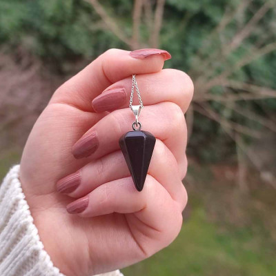 925 Silver Black Onyx Pendant