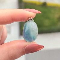 925 Silver Fluorite Stone Pendant