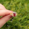 925 Silver Natural Garnet Stone Ring