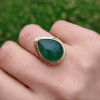 925 Sterling Silver Aventurine Stone Ring - Special Design 925 Sterling Silver Aventurine Stone Ring - Special Design
