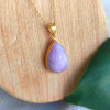 925 Silver Natural Kunzite Stone Pendant