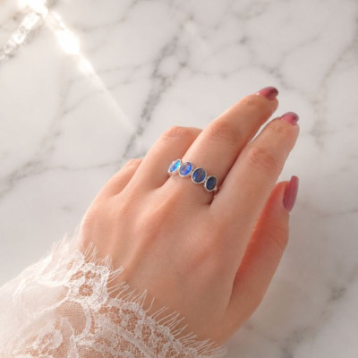 925 Silver Kyanite Stone Ring
