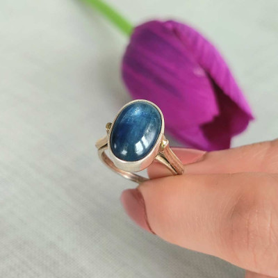 925 Silver Kyanite Stone Ring