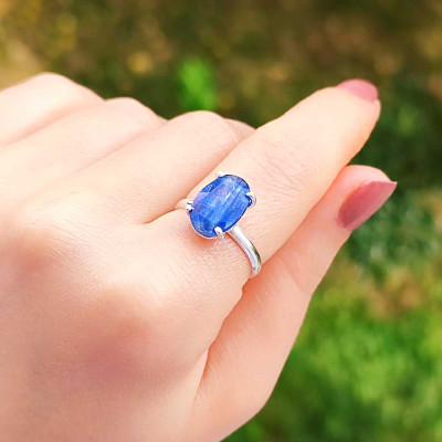925 Silver Kyanite Stone Ring