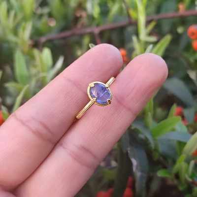 925 Silver Kyanite Stone Ring