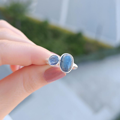 925 Silver Kyanite Stone Ring
