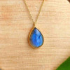 925 Silver Labradorite Stone Pendant