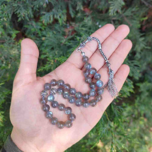 33LU 8mm Labradorite Taşi Tesbih
