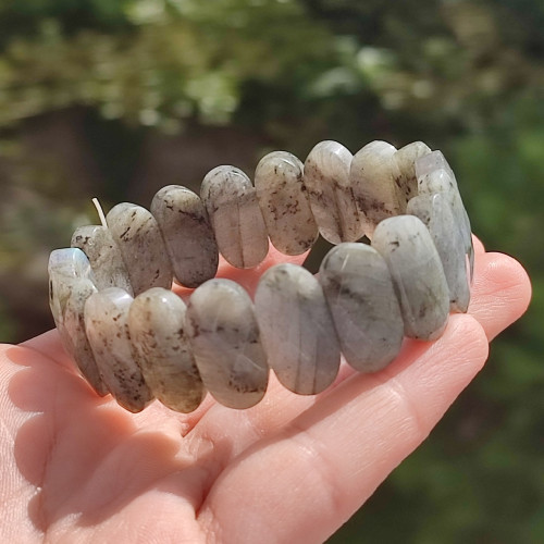 Natural Labradorite Stone Bracelet Natural Labradorite Stone Bracelet