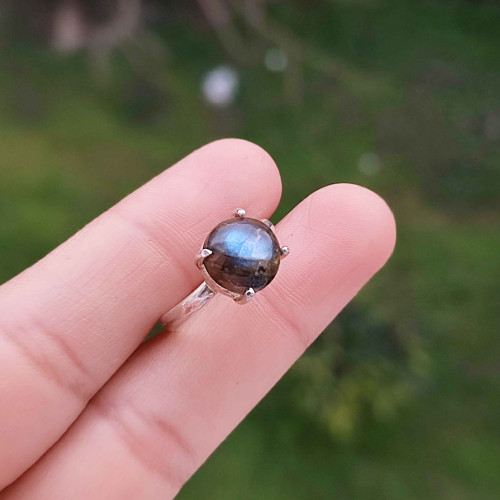 925 Silver Labradorite Stone Ring 925 Silver Labradorite Stone Ring