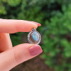 925 Silver Labradorite Stone Pendant - Oval Shape 925 Silver Labradorite Stone Pendant - Oval Shape