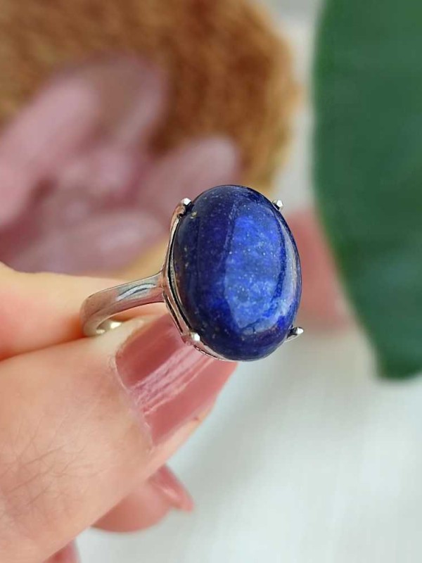 925 Ayar Gümüs  Lapis Lazuli Taşi Yüzük