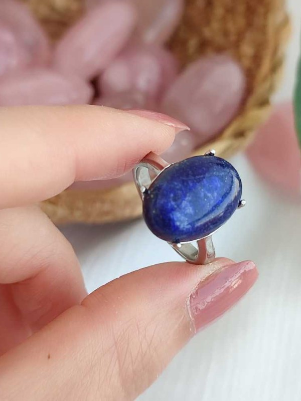 925 Ayar Gümüs  Lapis Lazuli Taşi Yüzük