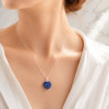 925 Silver Natural Lapis Lazuli Pendant - Natural Shape