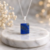 925 Ayar Gümüs  Lapis Lazuli Taşi Kolye