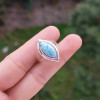 925 Silver Natural Larimar Stone Ring 925 Silver Natural Larimar Stone Ring