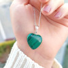 925 Silver Malachite Stone Pendant 925 Silver Malachite Stone Pendant