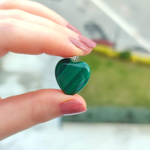 925 Silver Malachite Stone Pendant 925 Silver Malachite Stone Pendant
