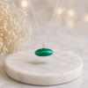 925 Silver Malachite Stone Pendant