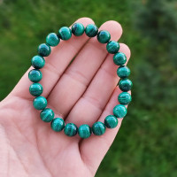 8mm Natural Malachite Stone Bracelet